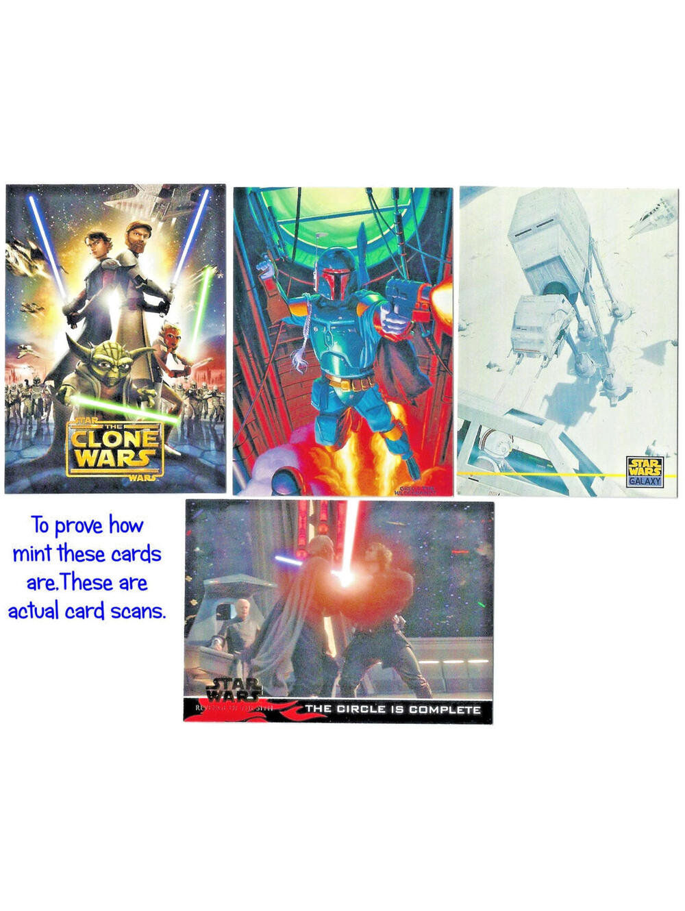 4 STAR WARS Promo Cards '96 SHADOWS Of The EMPIRE BOBA FETT SOTE5 & 3 More Promo